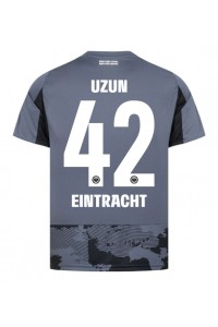 Eintracht Frankfurt Can Uzun #42 Jalkapallovaatteet Kolmaspaita 2025-26 Lyhythihainen
